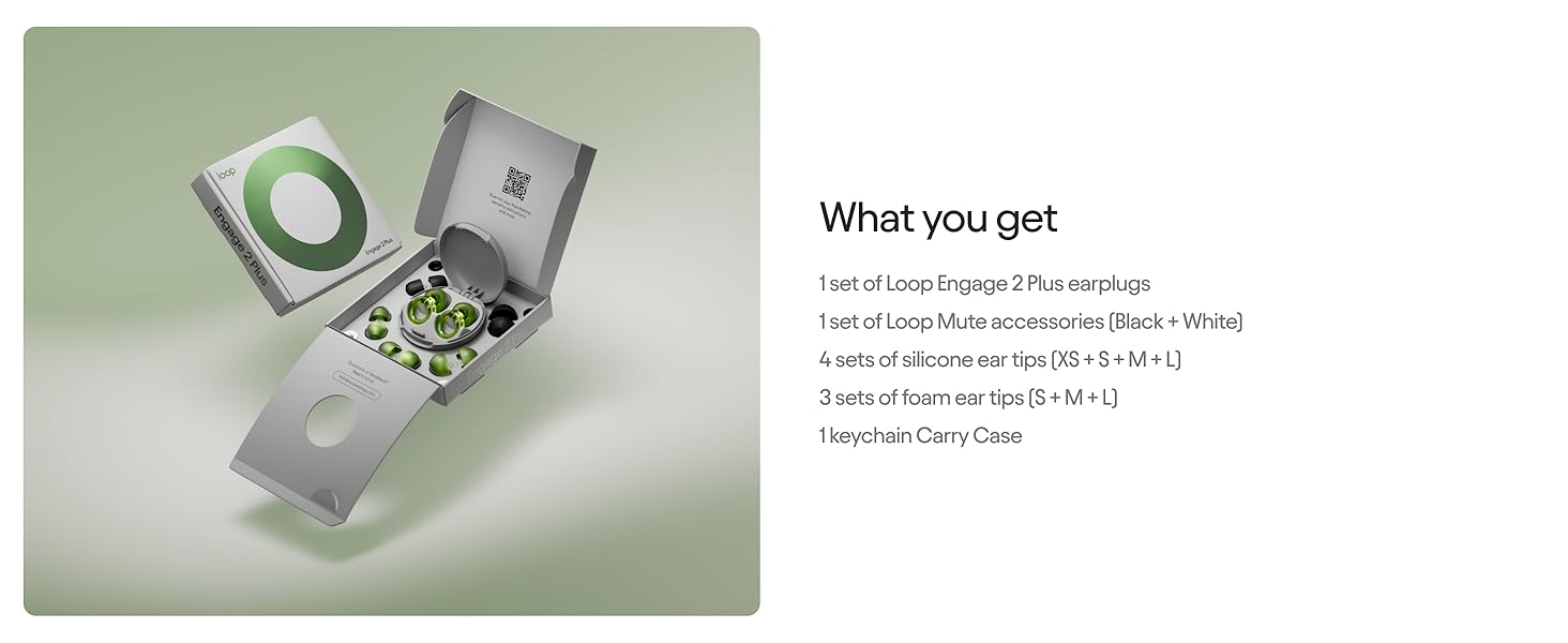 Loop Engage Plus Noise Reducing Earplugs