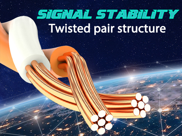 Twisted pair structure,signal stability