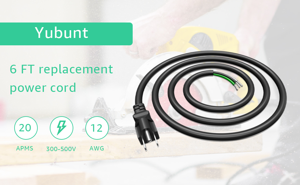heavy duty power cord