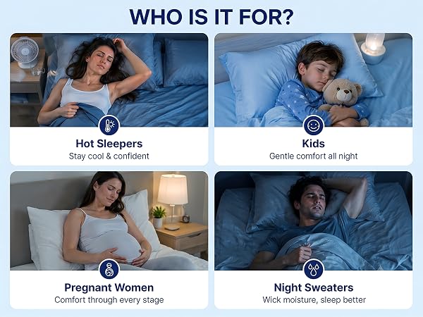 WHO IS IT FOR? Hot Sleepers Kids Pregnant Women Night Sweaters