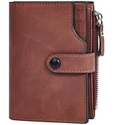 LOUEBICA Wallet for Men Large Capacity Leather RFID Blocking Trifold Wallet with 2 ID Windows and...