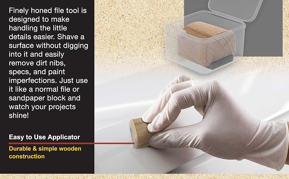 Dura-Gold Paint Nib File Tool – Removes Runs, Dust &amp;amp; Defects for Auto Paint &amp;amp; Finish Repair