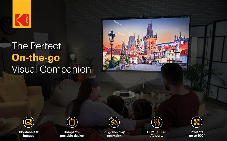 Kodak Flik X1 mini portable gift kids projector 