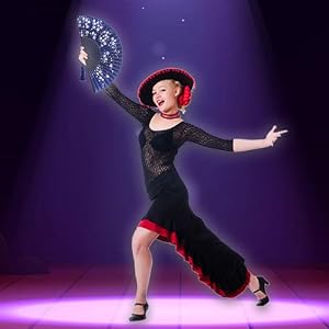 hand folding rave fan for women festival fan hot flash Dance Performance Decoration