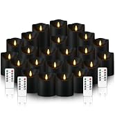 kakoya Flameless LED Candles Battery Operated with Remote and Timer,Flickering Electric Fake Plas...