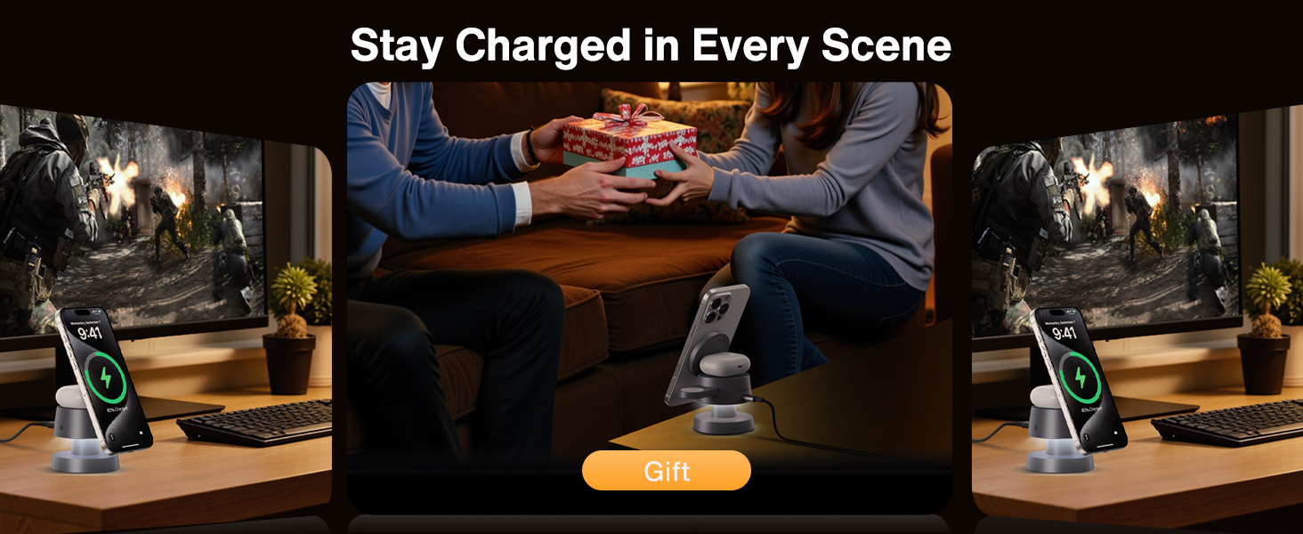 3 in 1 Wireless Charging Station