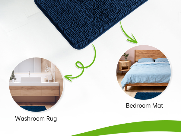 bath mats for bathroom non slip machine washable bath mats for bathroom floor super absorbent navy