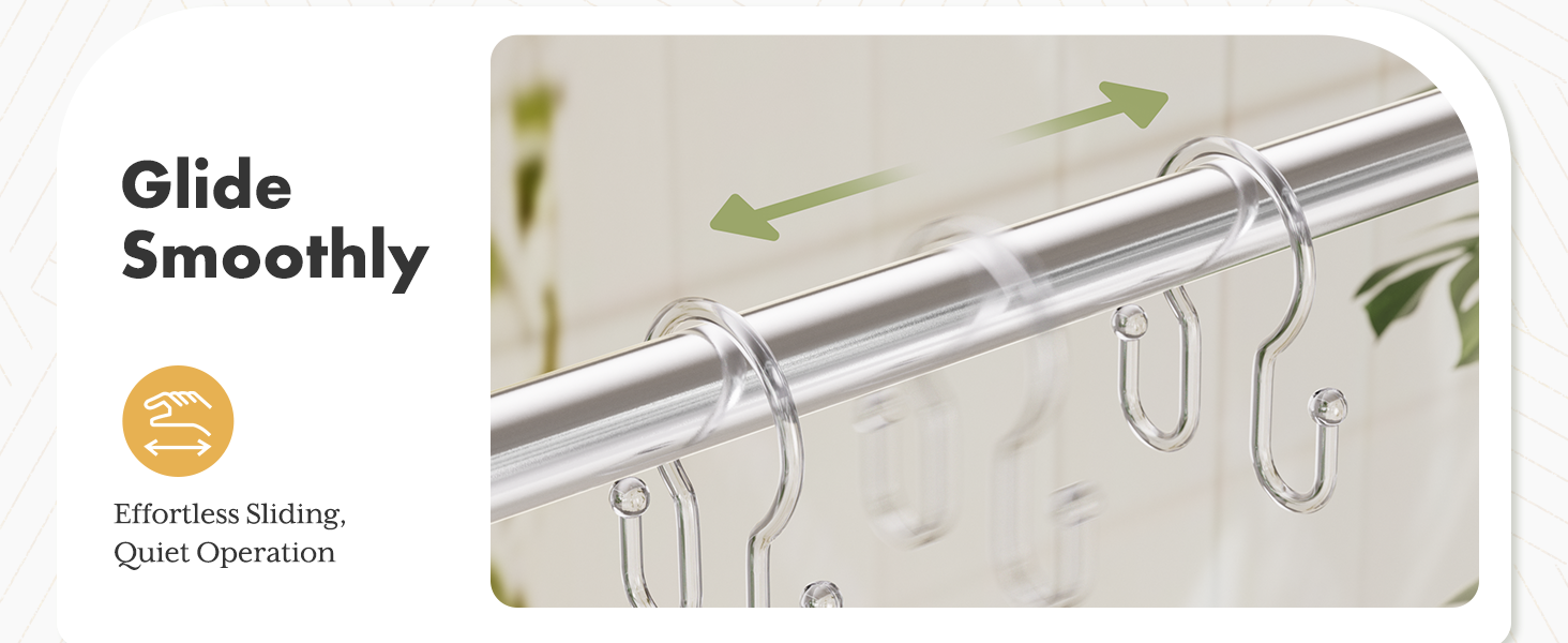 shower curtain rings Shower rings for Curtain RustProof Shower Hooks for Shower Curtain