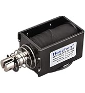 Heschen Solenoid Electromagnet, HS-1578B, DC24V 3.2A, 25mm Stroke, Force 50N, Push Pull Type, Ope...