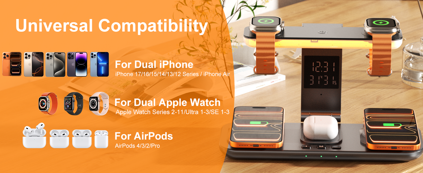 dual phone charging station