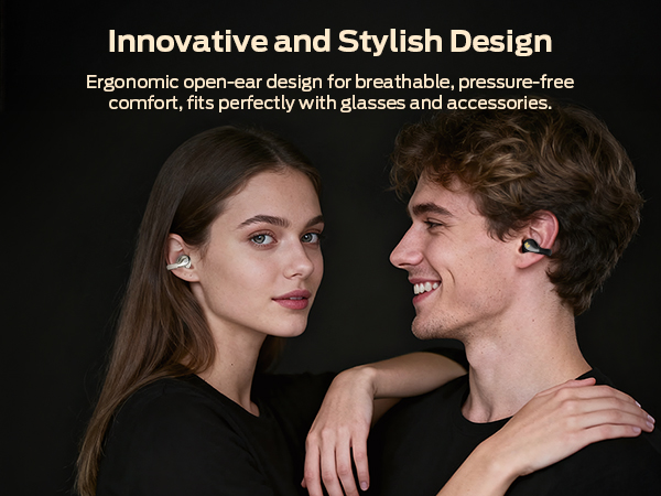 Clip-On Earbuds Comfort and Stylish Open-Ear Design