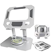 YTDSUP Tablet Stand for iPad, 360° Rotating Desktop Holder, Carbon Steel Adjustable Foldable Desk...