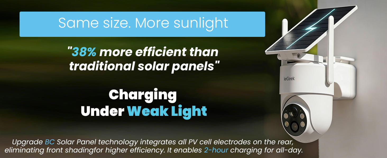 detach the solar panel and place it where sunlight hits best—on a fence, roof, or pole.