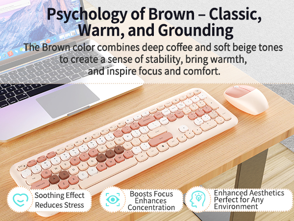 stylish wireless keyboard and mouse