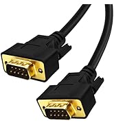 XANHAM 3.3 Feet(1 Meter) DB9 Straight Through 9 Pin RS232 Serial Cable Double Shielded, Metal Bra...