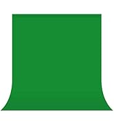UTEBIT Green Backdrop 5 x 6.5 ft Photography Background Green Cloth Collapsible Chromakey Back Dr...