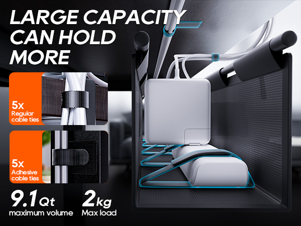 under desk cable management tray under desk storage desk cord organizer under desk organizer