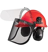 NoCry 6-in-1 Industrial Forestry Safety Helmet and Hearing Protection System; Face Protection Equ...