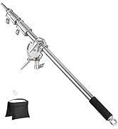 YUOCU Stainless Steel Heavy Duty Extension Boom Arm for Light Stand and C Stand, 3.6ft to 8.2ft A...