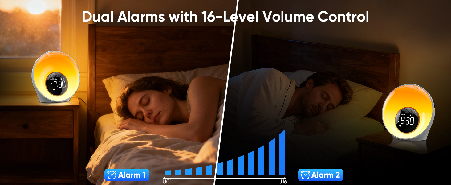 Digital audio interface or control panel showing blue illuminated equalizer bars and control buttons against black background.