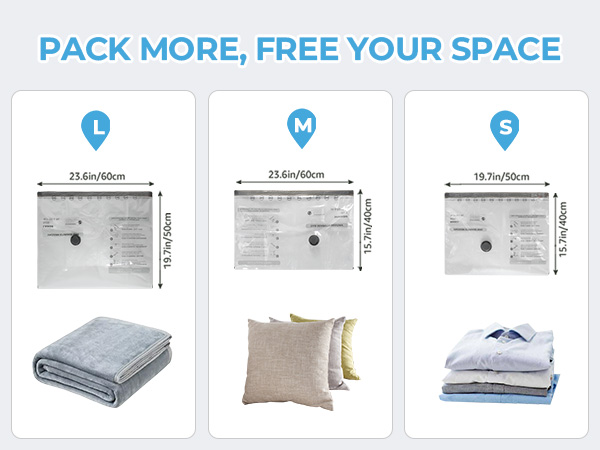 airless vacuum bags for travel