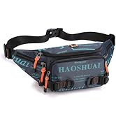 Fanny Pack for Men Women Waist Bag with Headphone Jack Utility Hip Belt Pouch Crossbody Bags Bumb...