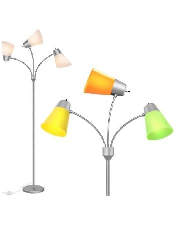 3 light silver lamp