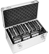 GLOTRENDS B86 14-slot Storage Box for 2.5/3.5 Inch Internal Hard Disk, Portable Design for Carryi...