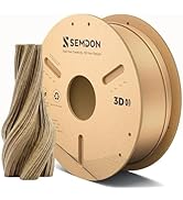 Wood PLA Filament, 3D Printer Wood Filament 1.75mm Dimensional Accuracy +/- 0.02 mm, Real Wood Fi...