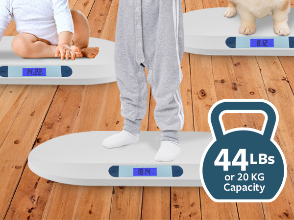 Digital baby scale pet toddler for all perfect weighing 44lbs 20KG capacity