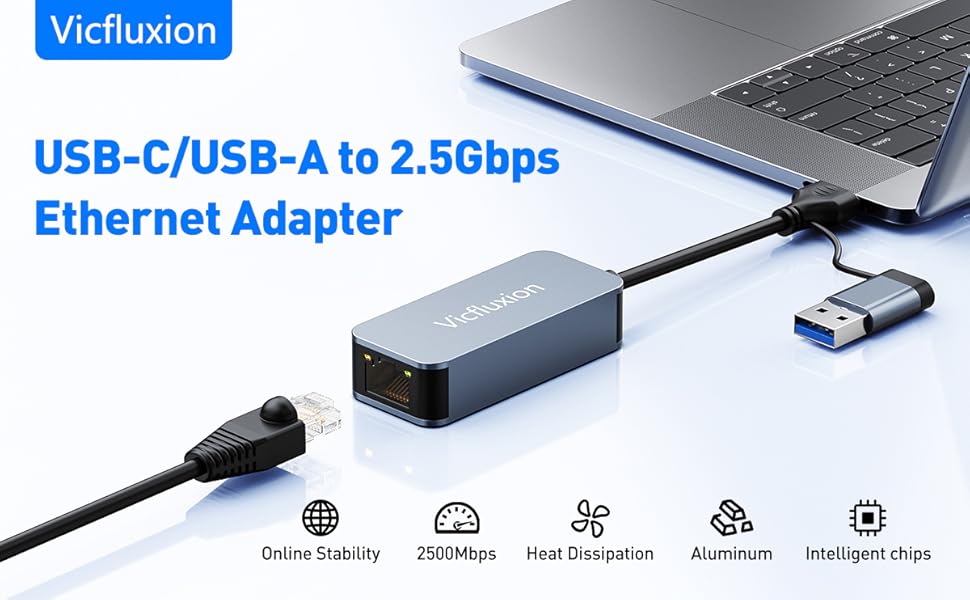 usb c ethernet adapter 2.5 gigabit usbc ethernet adapter ethernet to usb adapter rj45 to usb c