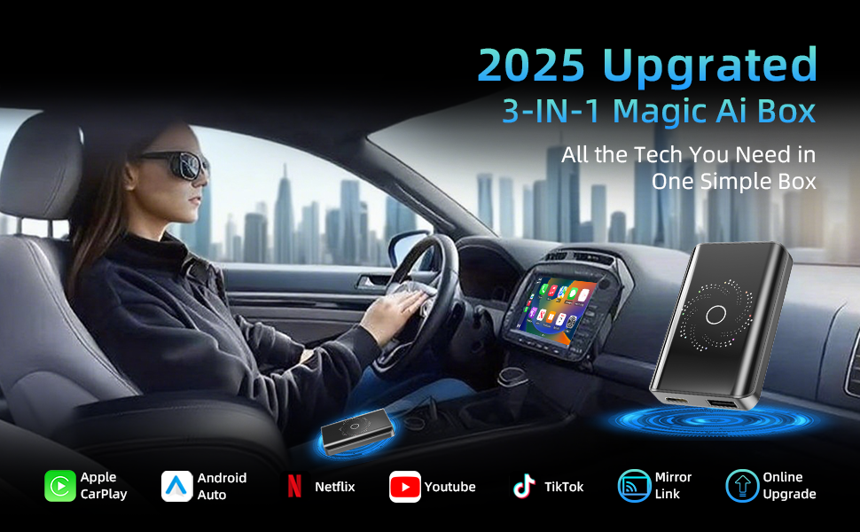 3-in-1 Ai box carplay