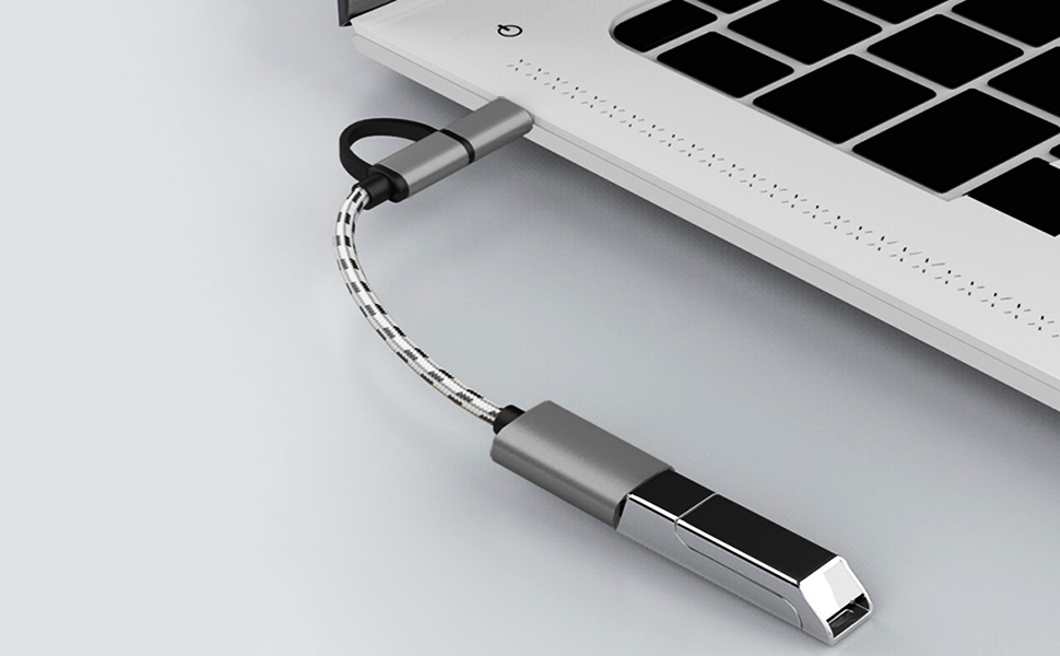 2-in-1 USB C/Micro USB to USB Adapter