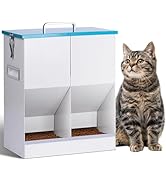 KHEARPSL Automatic Cat Feeder for 2 Cat, 42cups/10L Automatic Pet Feeder for Dogs and Cats, Multi...