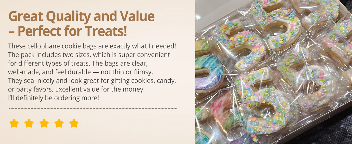 Resealable Plastic Treat Bags