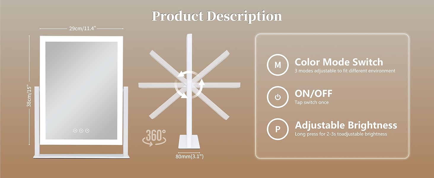 vanity mirror with lights