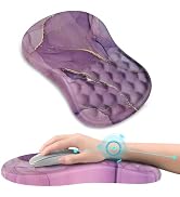 AIMSA Upgraded Wrist Rest Support Mouse Pad, Ergonomic Mousepad Massage Memory Foam Design, Pain ...