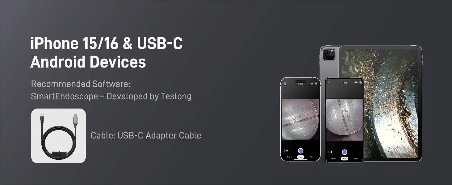 USB-C Adapter Cable for iPhone 15/16