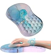 AIMSA Upgraded Wrist Rest Support Mouse Pad, Ergonomic Mousepad Massage Memory Foam Design, Pain ...