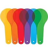 6Pcs Color Paddles, Transparent Color Paddles, Color Learning, Optics Color Filter Plate Montesso...