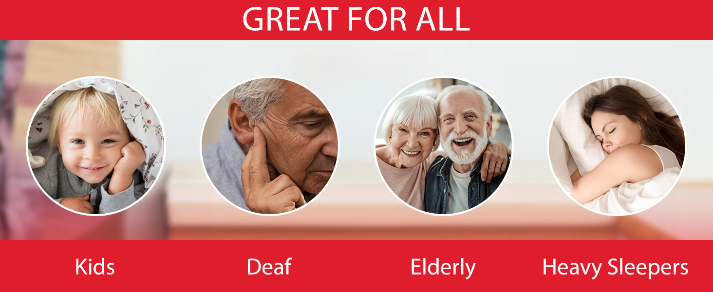 best alarm clock for heavy sleepers, sonic boom alarm clock, world's loudest alarm clock