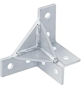 heneng 2 Pcs 8-Hole Gusseted Wing-Shaped Double Corner Connector for 1-5/8