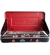 Camp Chef Mountain Series Kodiak - High Outpt Two-Burner Camp Stove - Lid Doubles as Windscreen -...