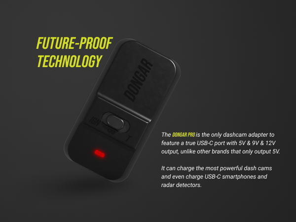 Dongar PRO Parking Mode Dash Cam Power Adapter