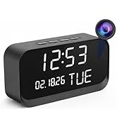 Aivisee Clock Camera – Nanny Cam with 1080P HD Video, AI Motion Detection, Night Vision, Dual-Ban...
