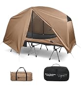 Gonex 31.5" Camping Tent Cot for Adults, 1-Person Off-Ground Folding Portable Easy Set-up Tent Co...