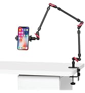 Magic Arm with Clamp, Long Articulating Arm Camera Mount, Adjustable Phone Mount Holder 360° Rota...