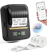 NADAIIN Label Maker Machine with Tape, Bluetooth Label Makers, Portable Thermal Label Printer Eas...