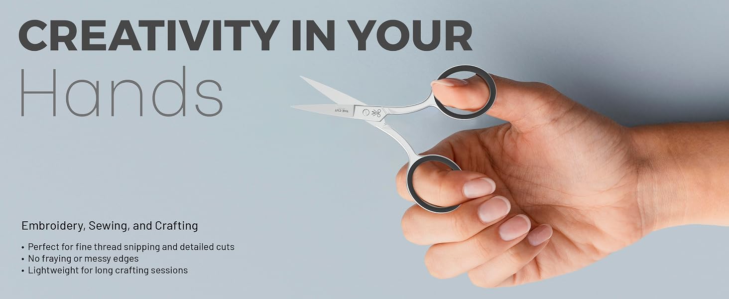 Eyebrow &amp; Mustache Scissors for Men &amp; Women – Precision Grooming Tool, Stainless Steel