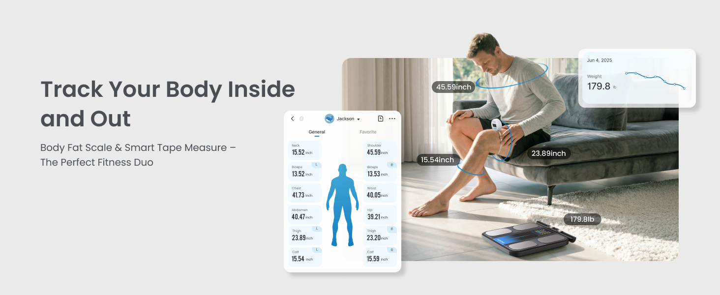 body fat scale anf smart tape
